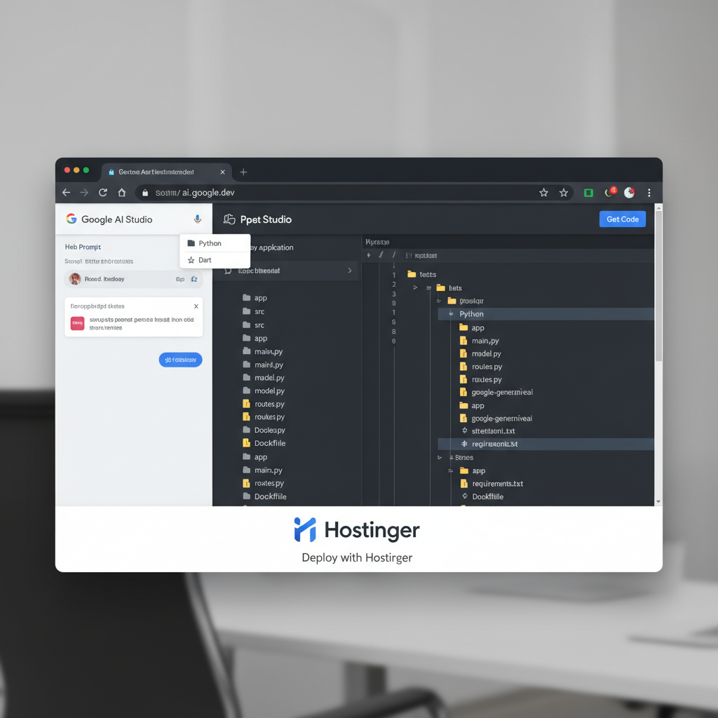  Como Publicar Apps Web de Google AI Studio en Hostinger