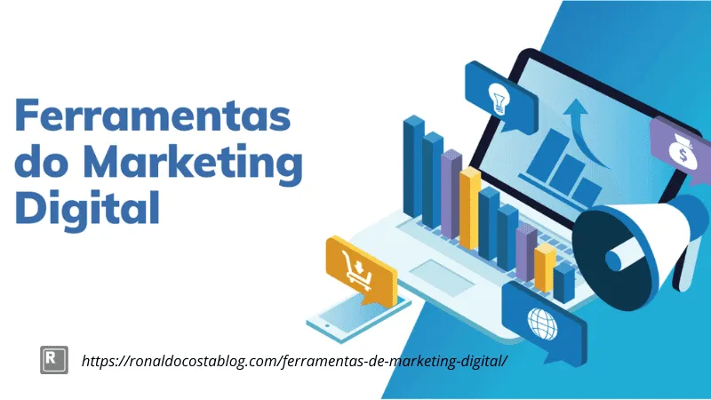 conjunto de ferramentas de marketing digital