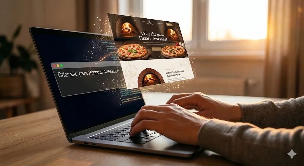 Como A IA Cria Sites Rapidamente