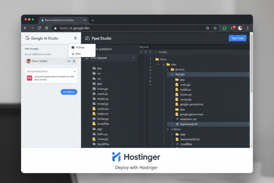 Como Publicar Apps Web de Google AI Studio en Hostinger