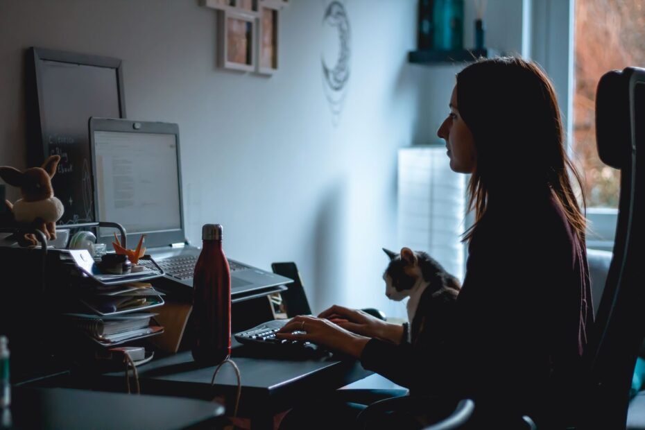 Pessoa em laptop calculando quanto custa começar um negócio digital do zero